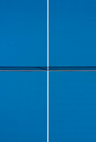 blue and white striped textile