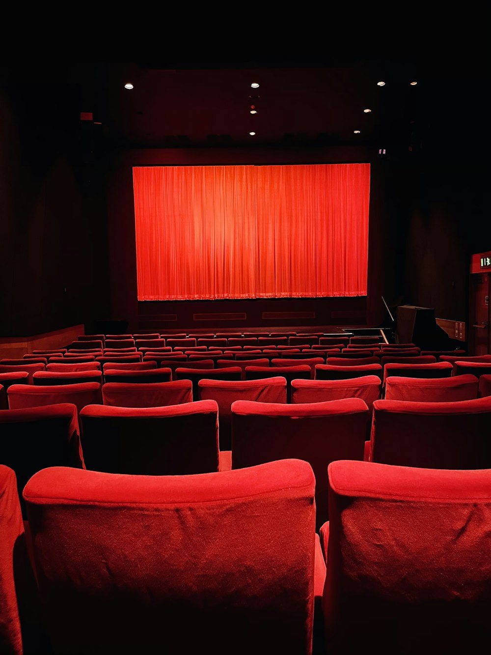 red chairs in a room