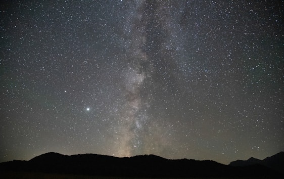 A breathtaking view of the Milky Way galaxy stretching across a starry night sky.