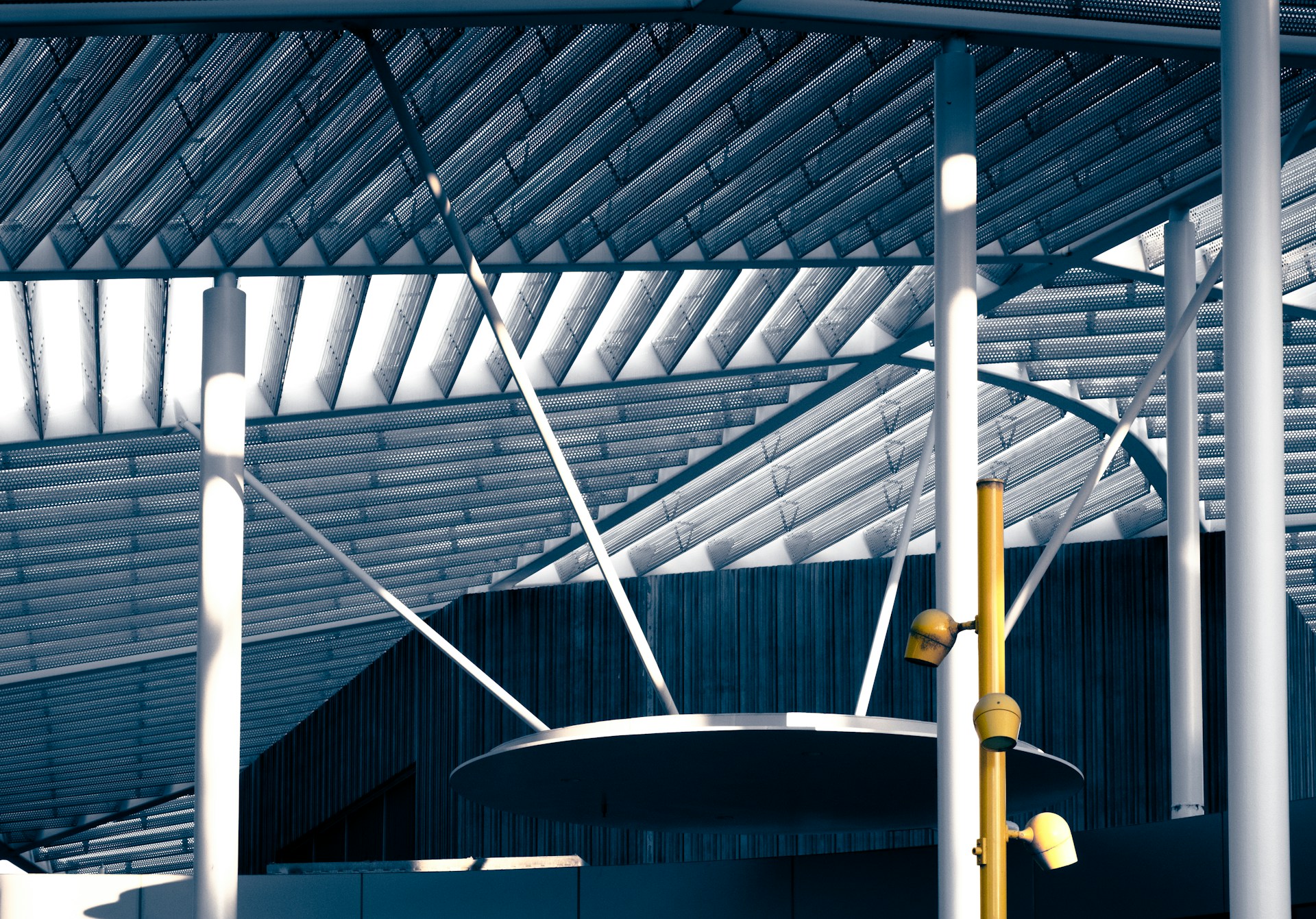 yellow light bulb turned on during daytime