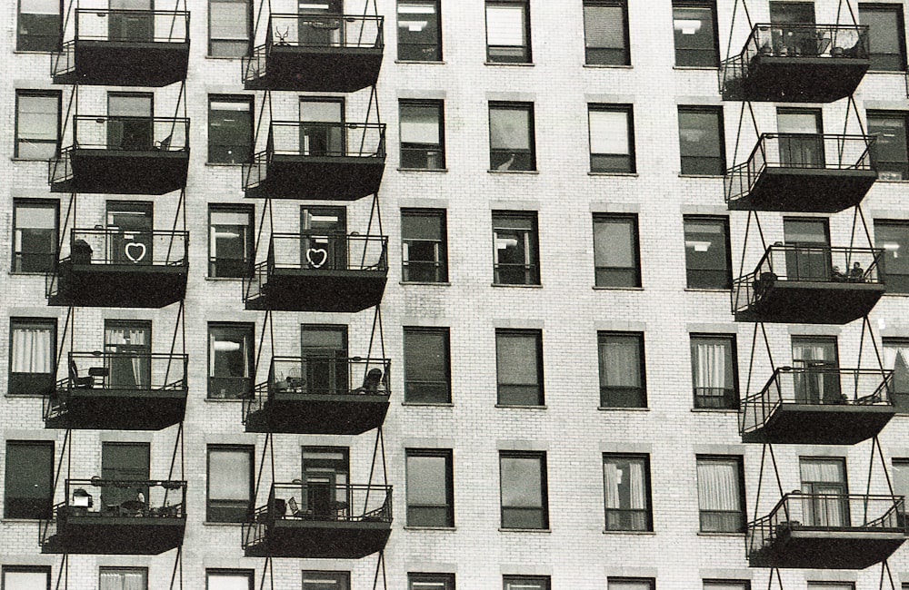 white and black concrete building