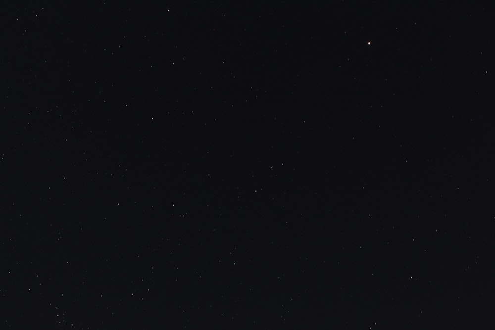 black and white stars in the sky