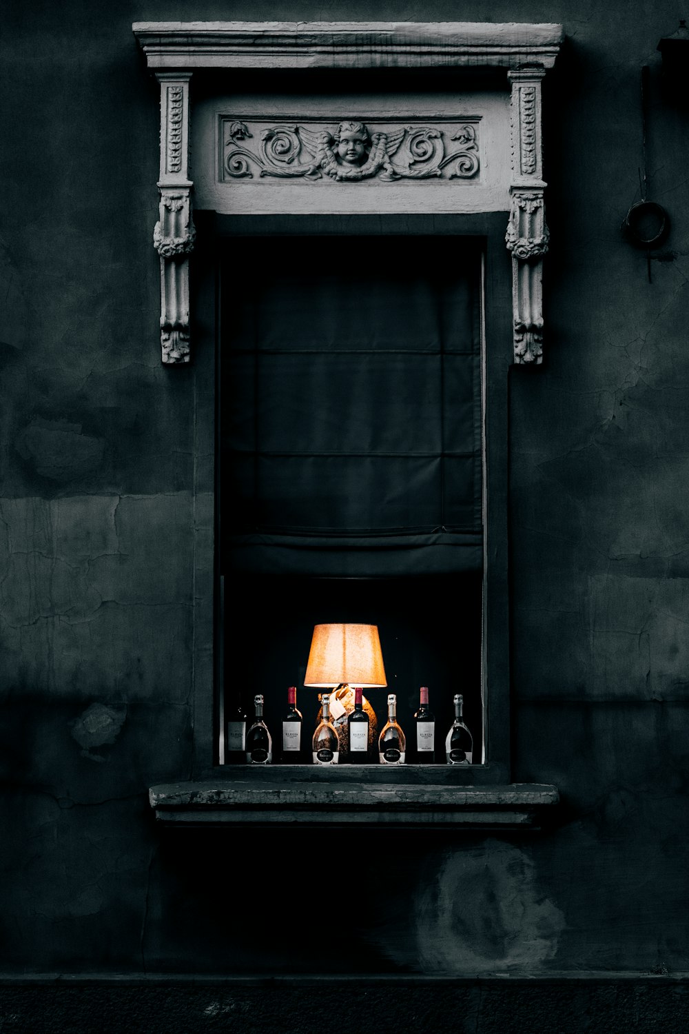black fireplace with fire on top