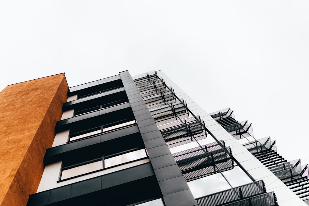 white and black concrete building