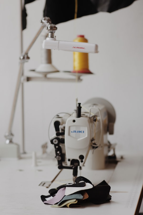 Nähmaschine im Produktionsbereich
