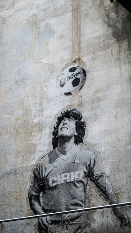 Diego Maradona, Naples, Italy