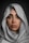 woman covered with gray textile