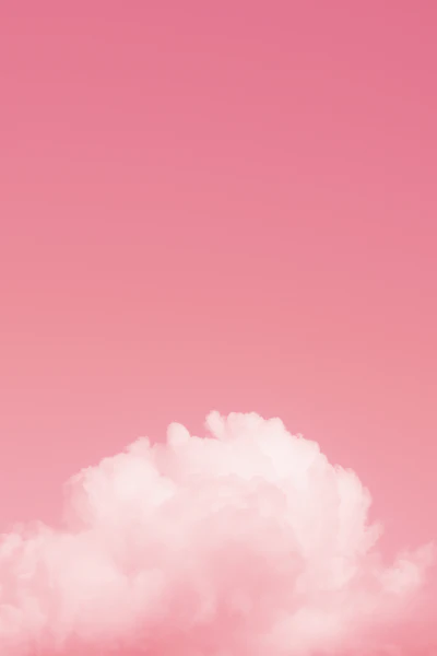 Rosa Wolken am Himmel