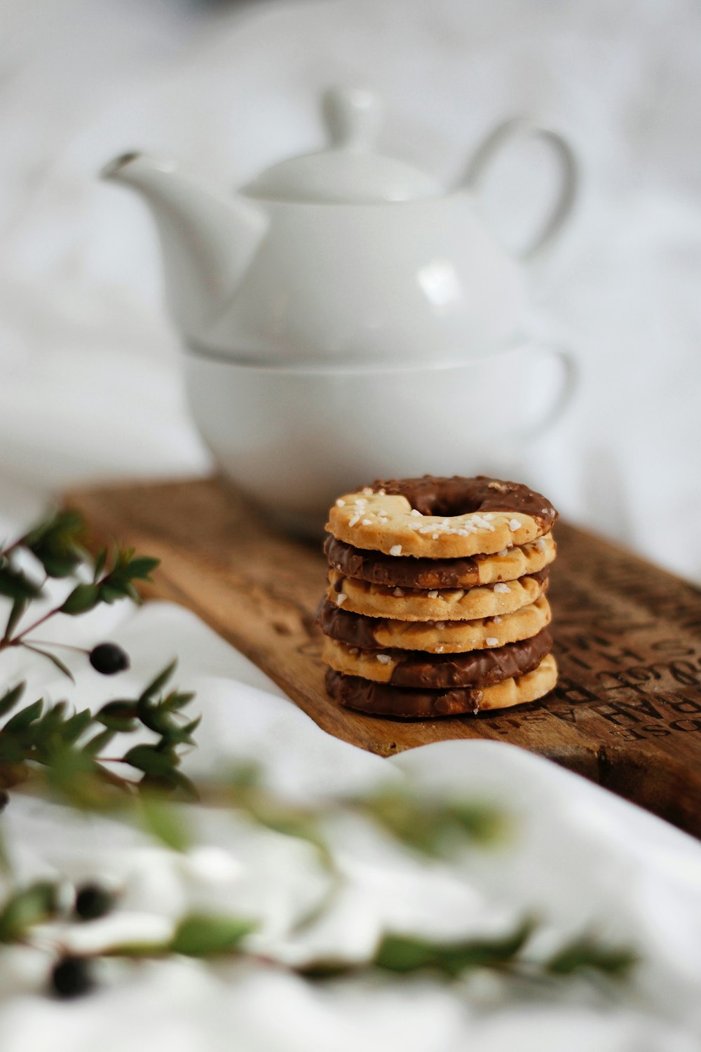 brown cookies on brown wooden chopping board