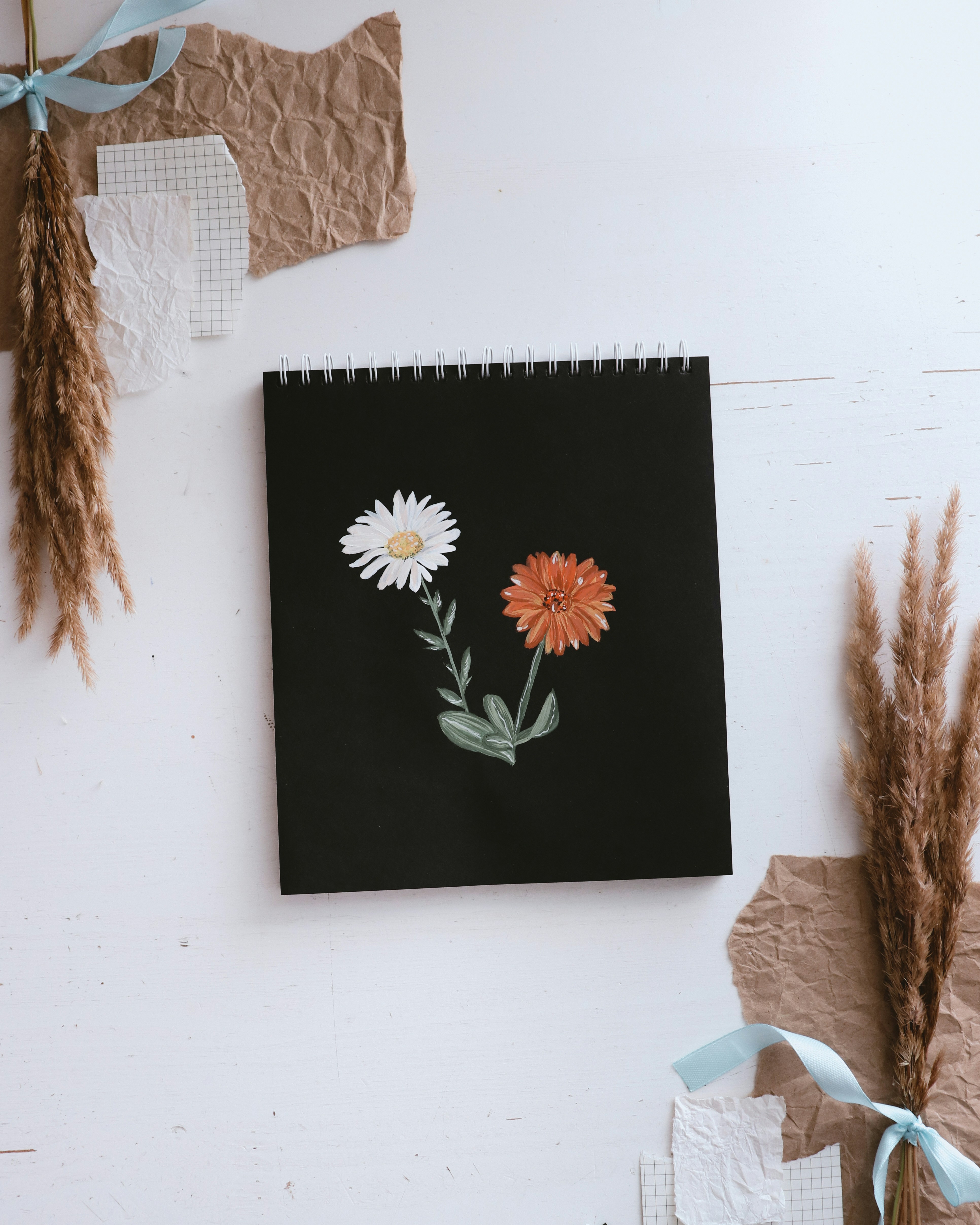black and white floral wall decor photo – Free Grass Image on Unsplash