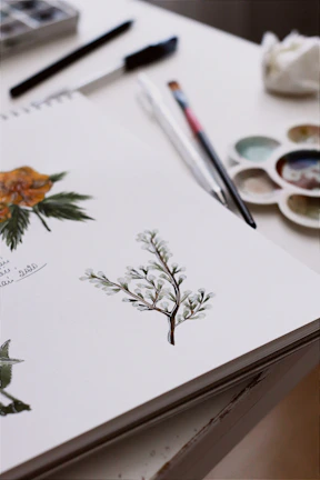 A vibrant sketchbook page filled with colorful life-inspired doodles and notes.