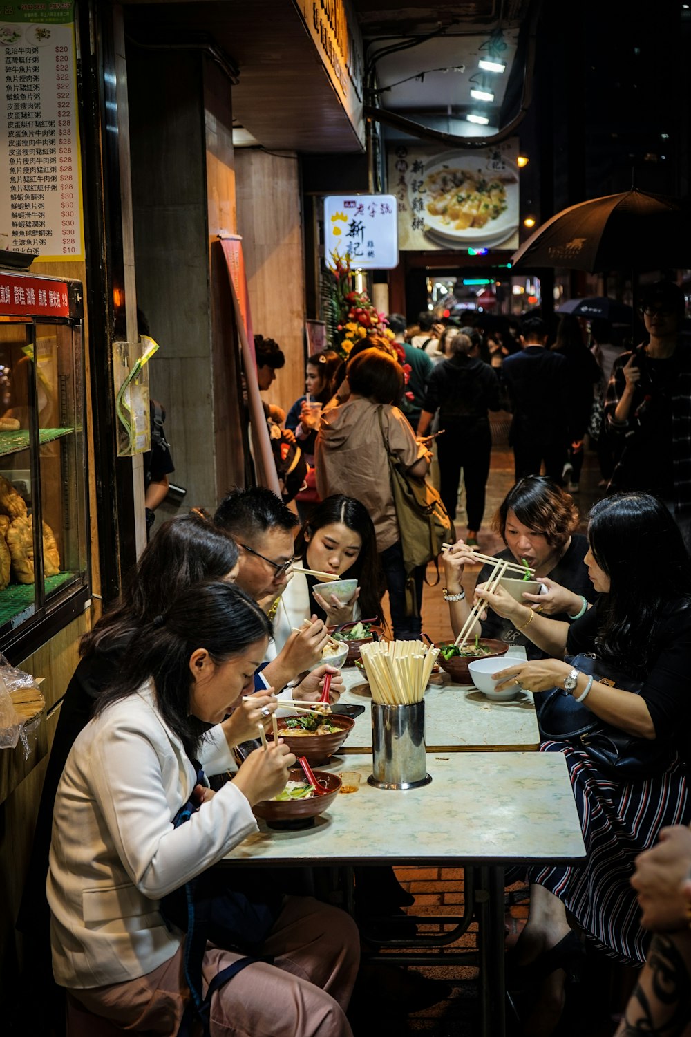 people eating at the restaurant during daytime