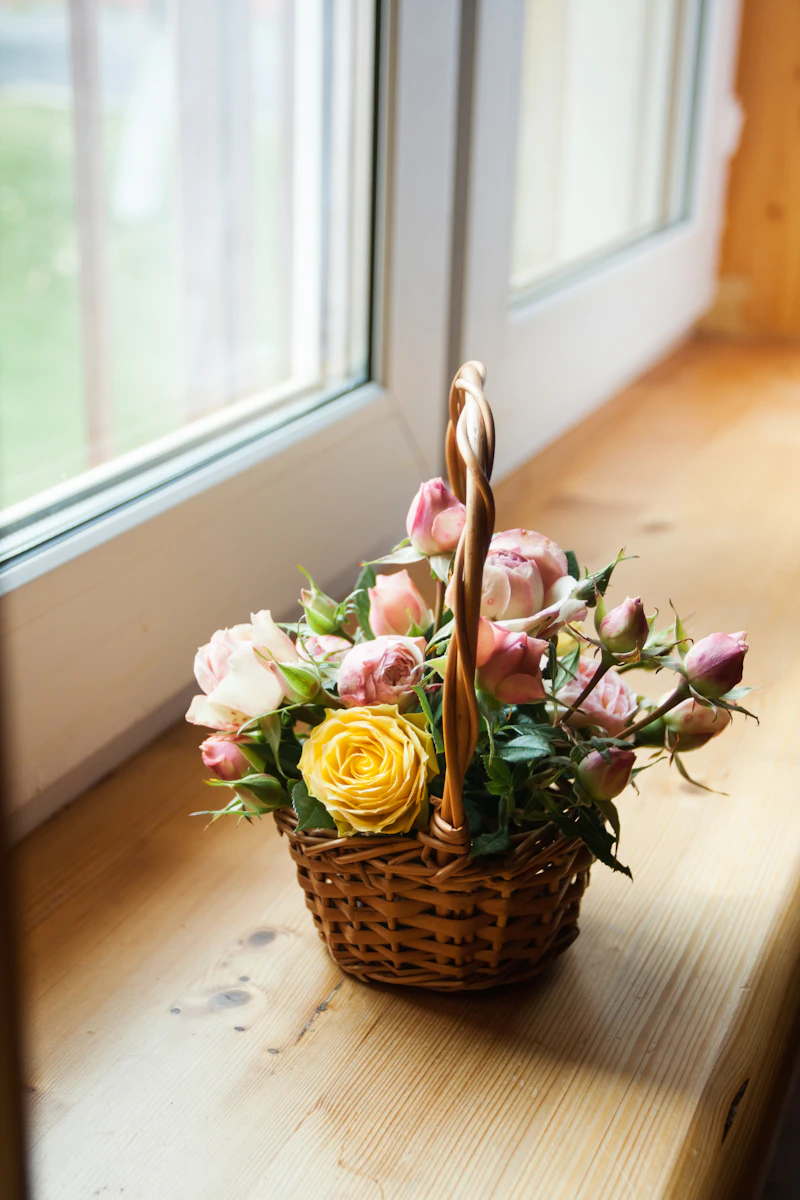 Rose & Lily Basket