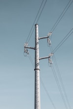 a pole with a bunch of wires attached to it