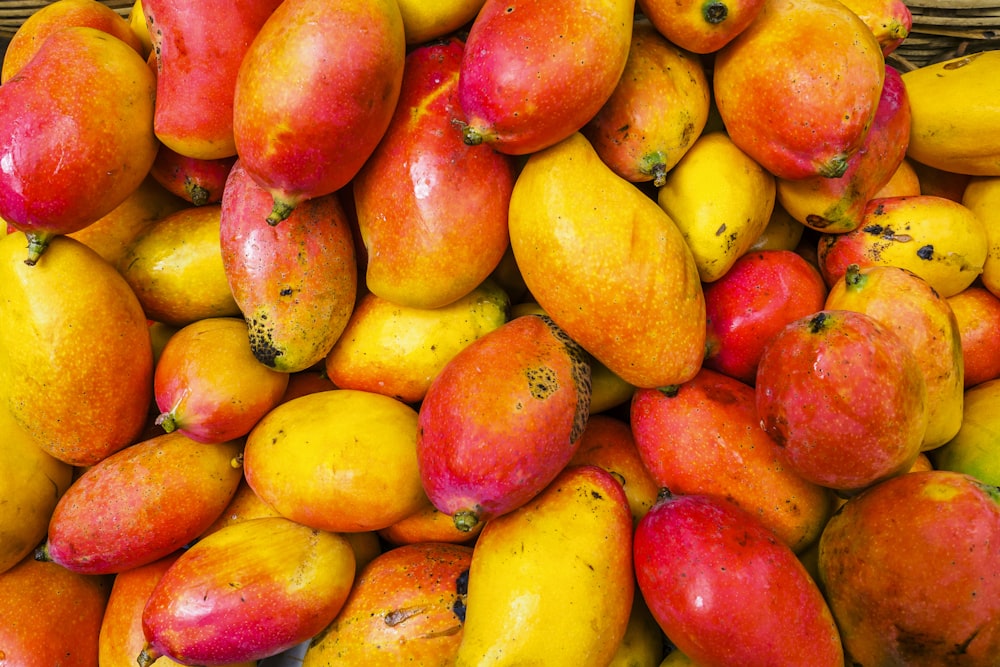 yellow and red fruit lot