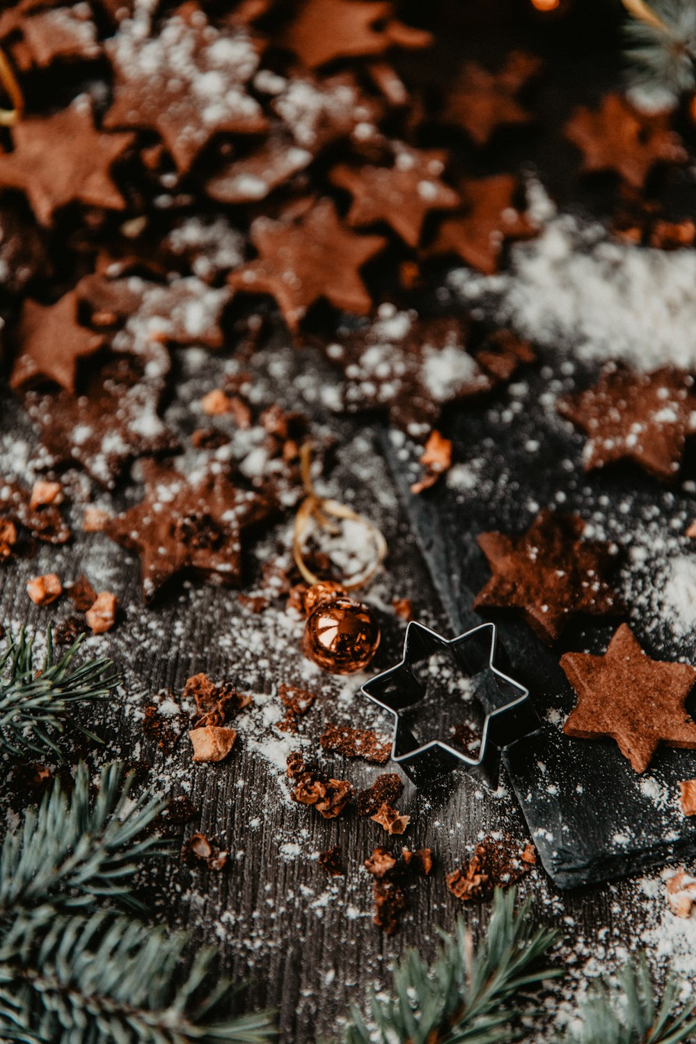 brown dried leaves on ground