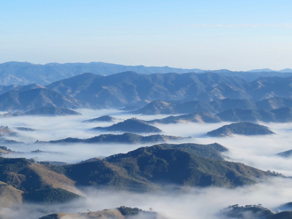 snow covered mountains during daytime