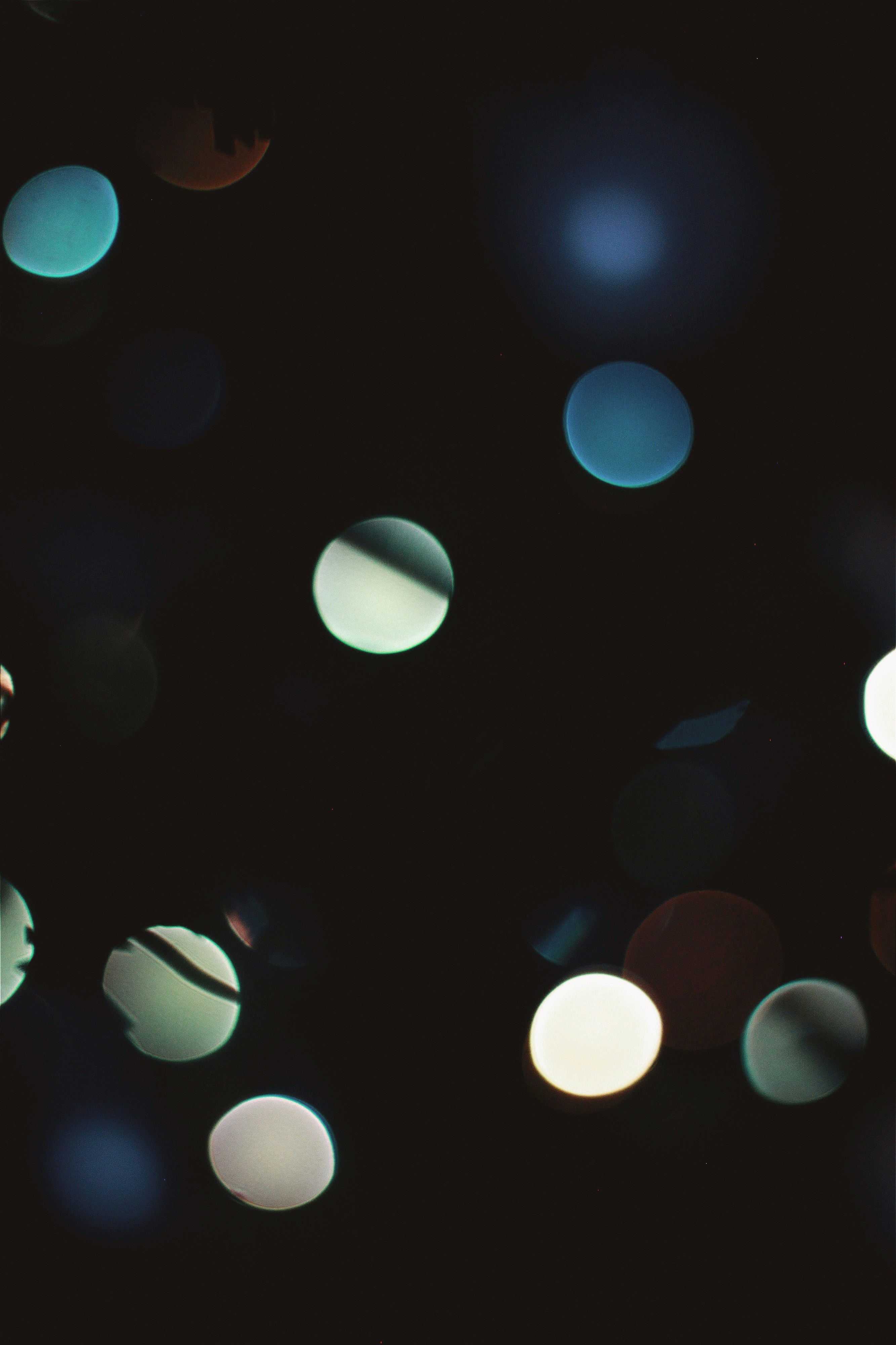 Green And White Polka Dot Lights Photo Free Grey Image On Unsplash