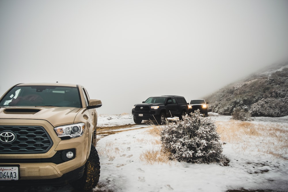 suv preto no campo marrom durante o dia