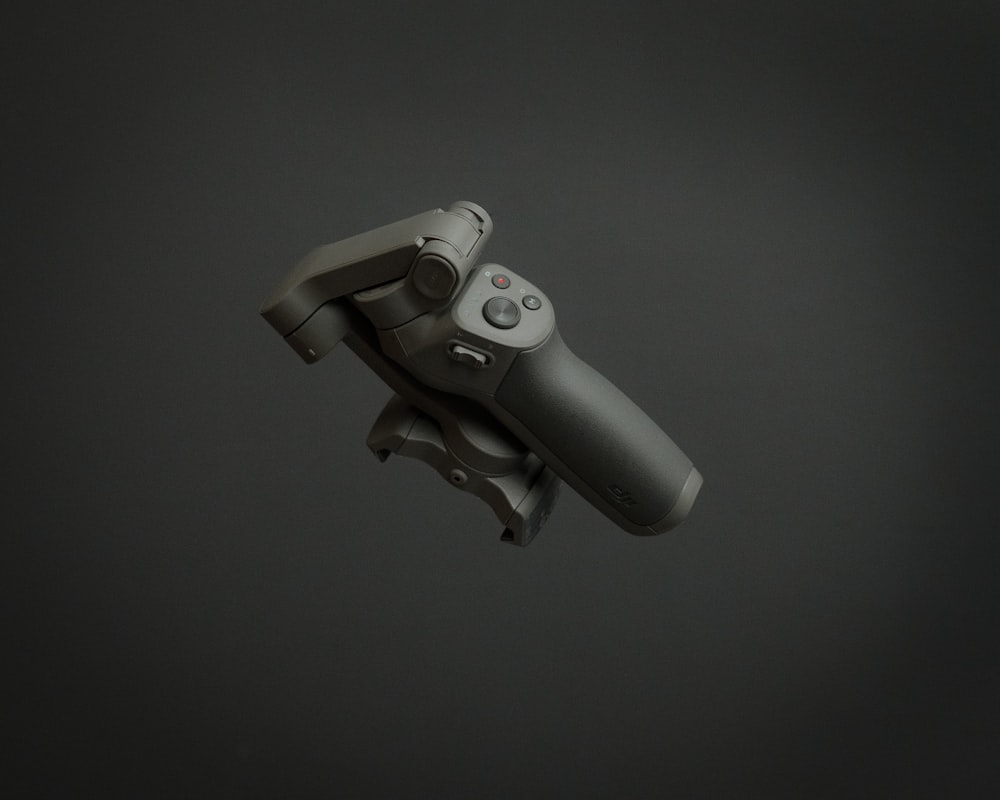 black and gray game controller