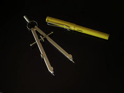 yellow and silver metal tool