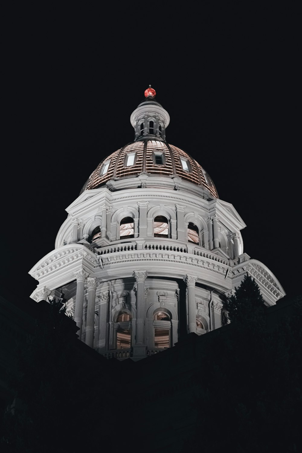 white and brown dome building