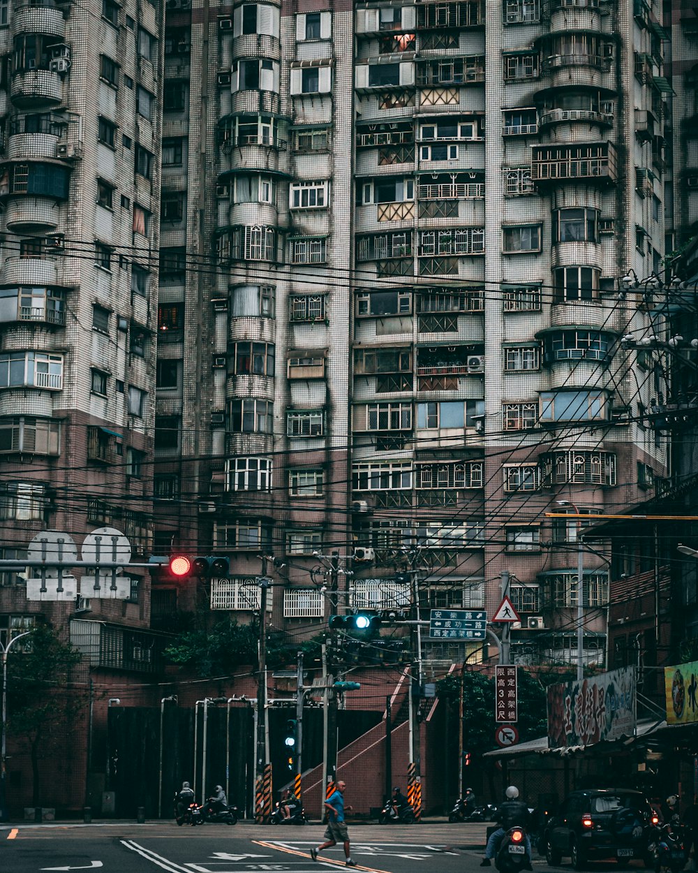 white concrete building during night time