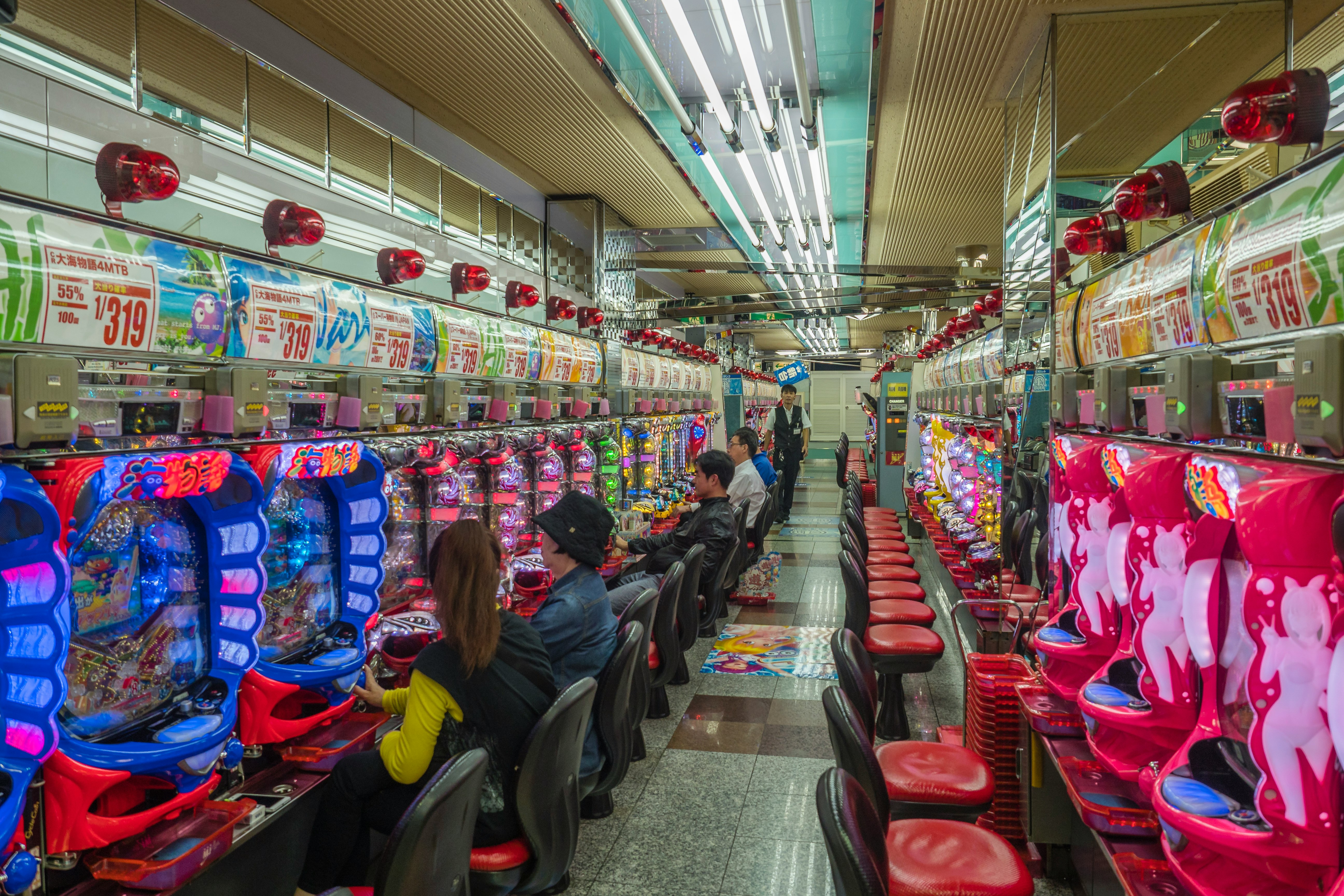 Gambling hall in Fukuoka, Japan