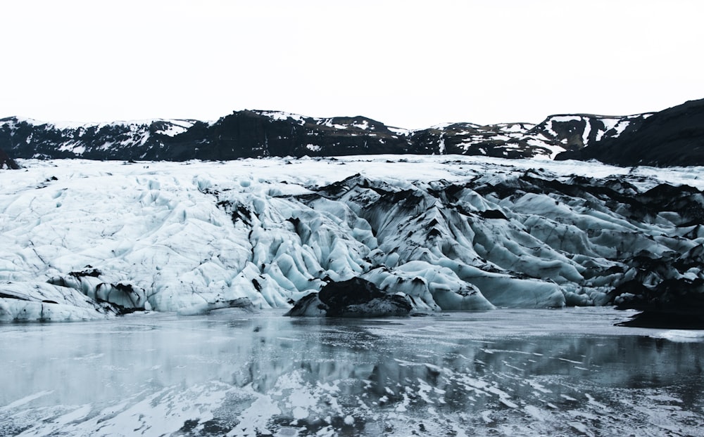 ice on water during daytime