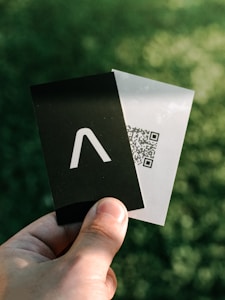 QR code on business card