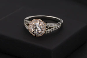 Gemstone ring detail