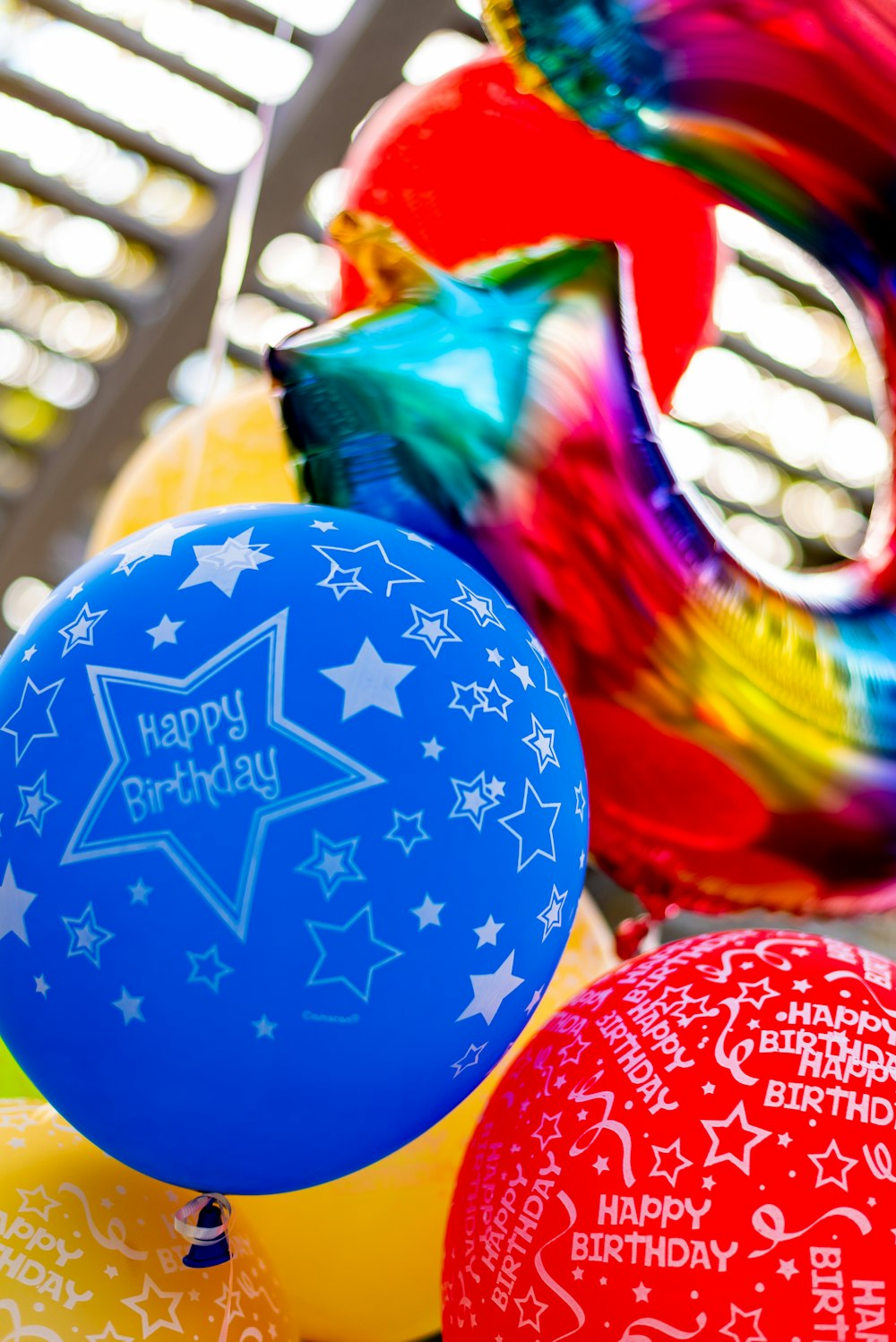 blue and red christmas bauble