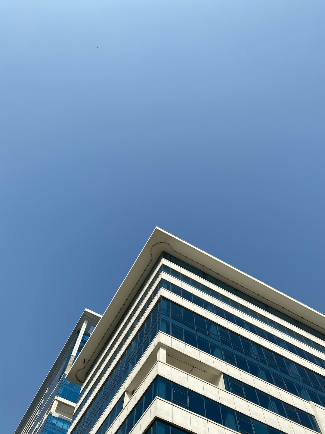 white and blue concrete building