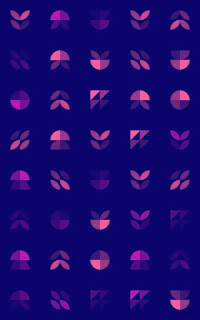 purple and black polka dot textile