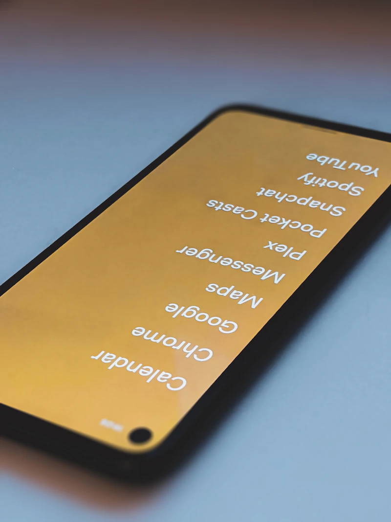 Smartphone screen showing mobile applications