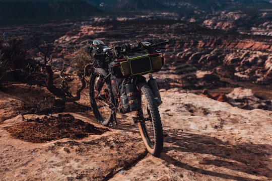 A rugged mountain bike from Cliff Mudy series on a rocky trail.