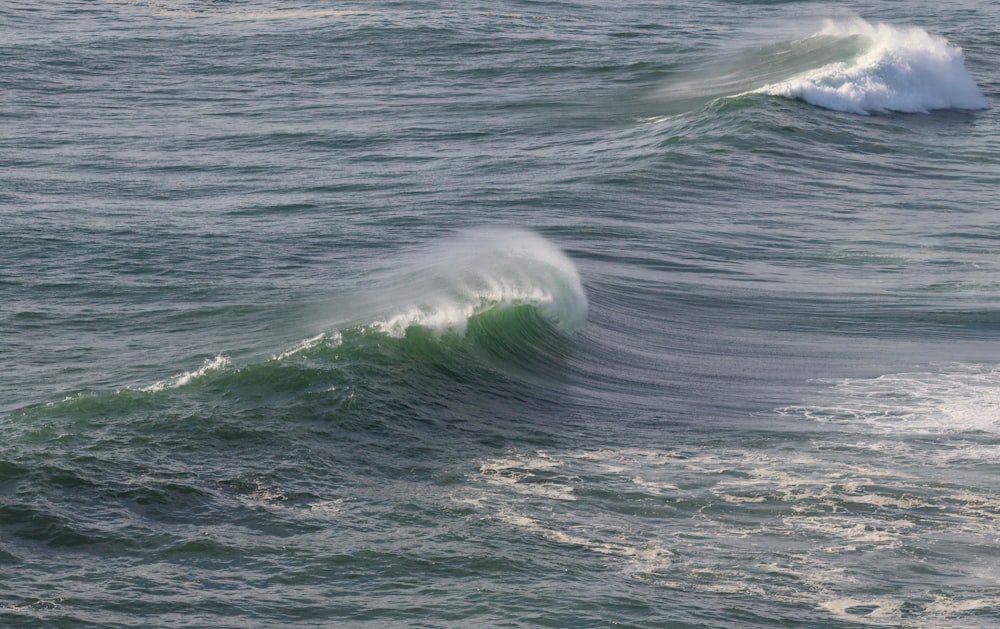 green sea waves during daytime