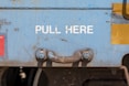 blue and white metal tool
