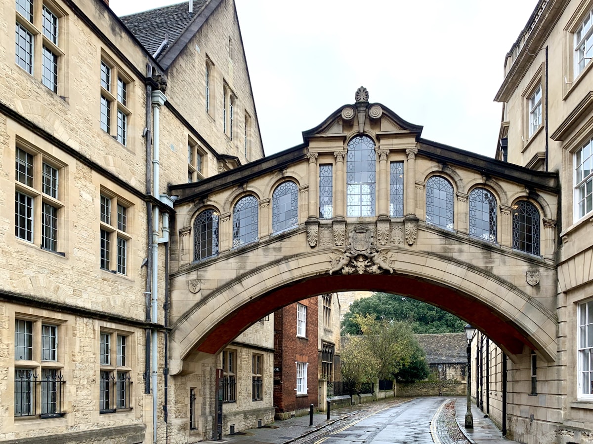 Street and buildings in the historic town of Hertford, East Hertfordshire