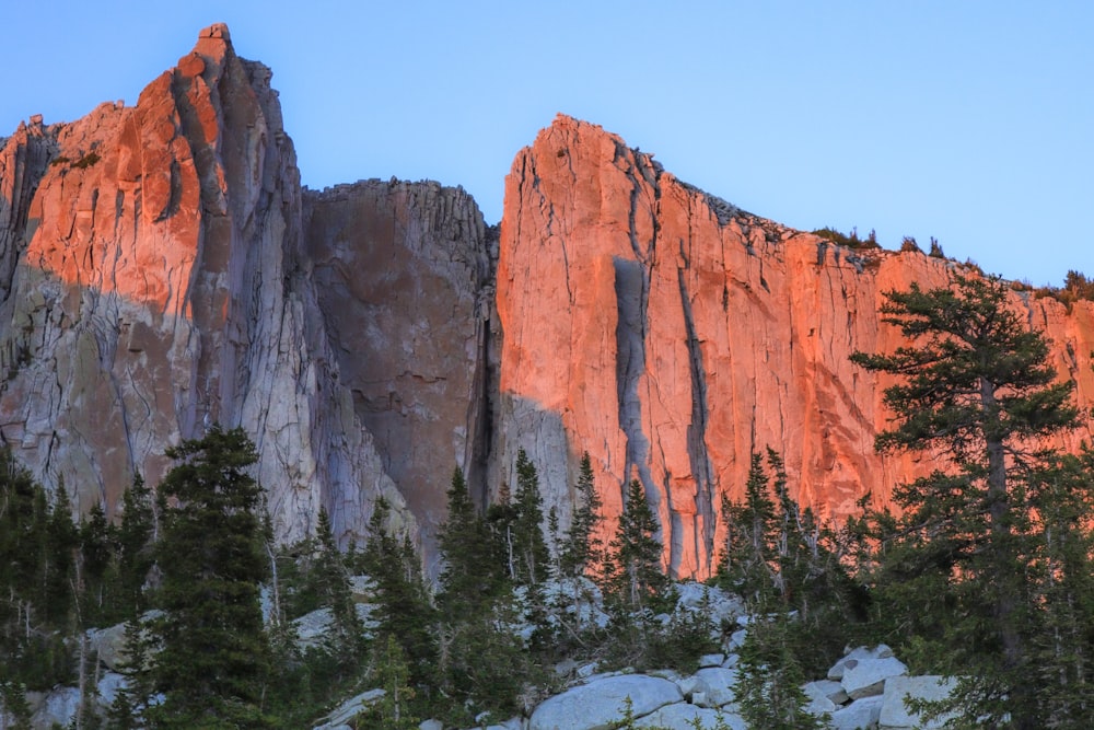 brown rocky mountain under blue sky during daytime