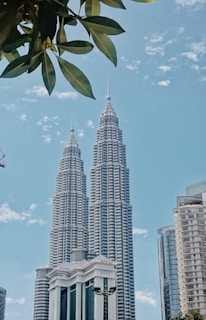 white and black high rise building