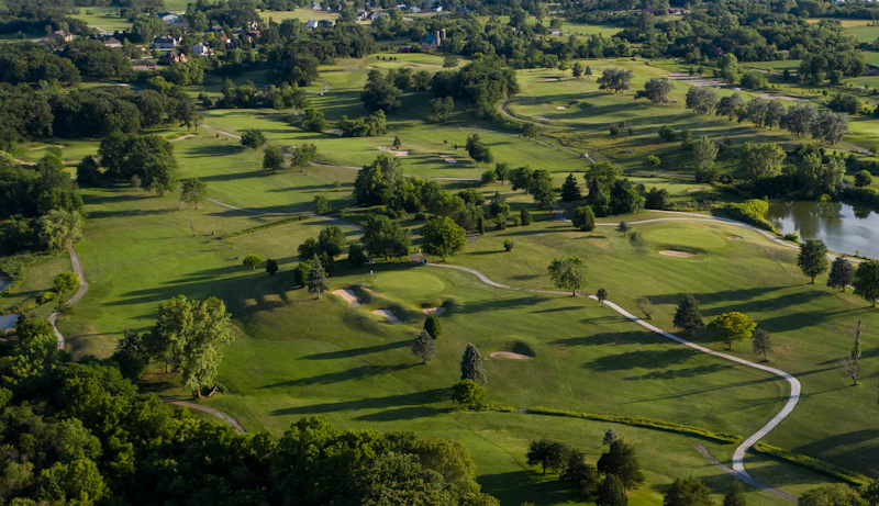 Lush parkland fairway