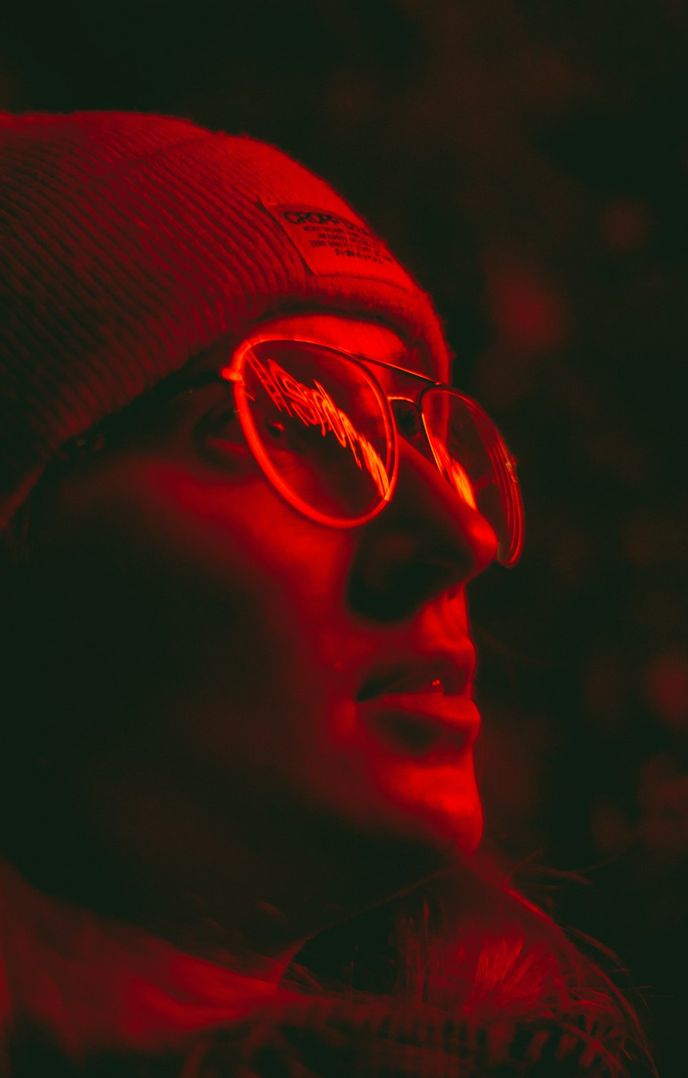 man wearing silver framed eyeglasses