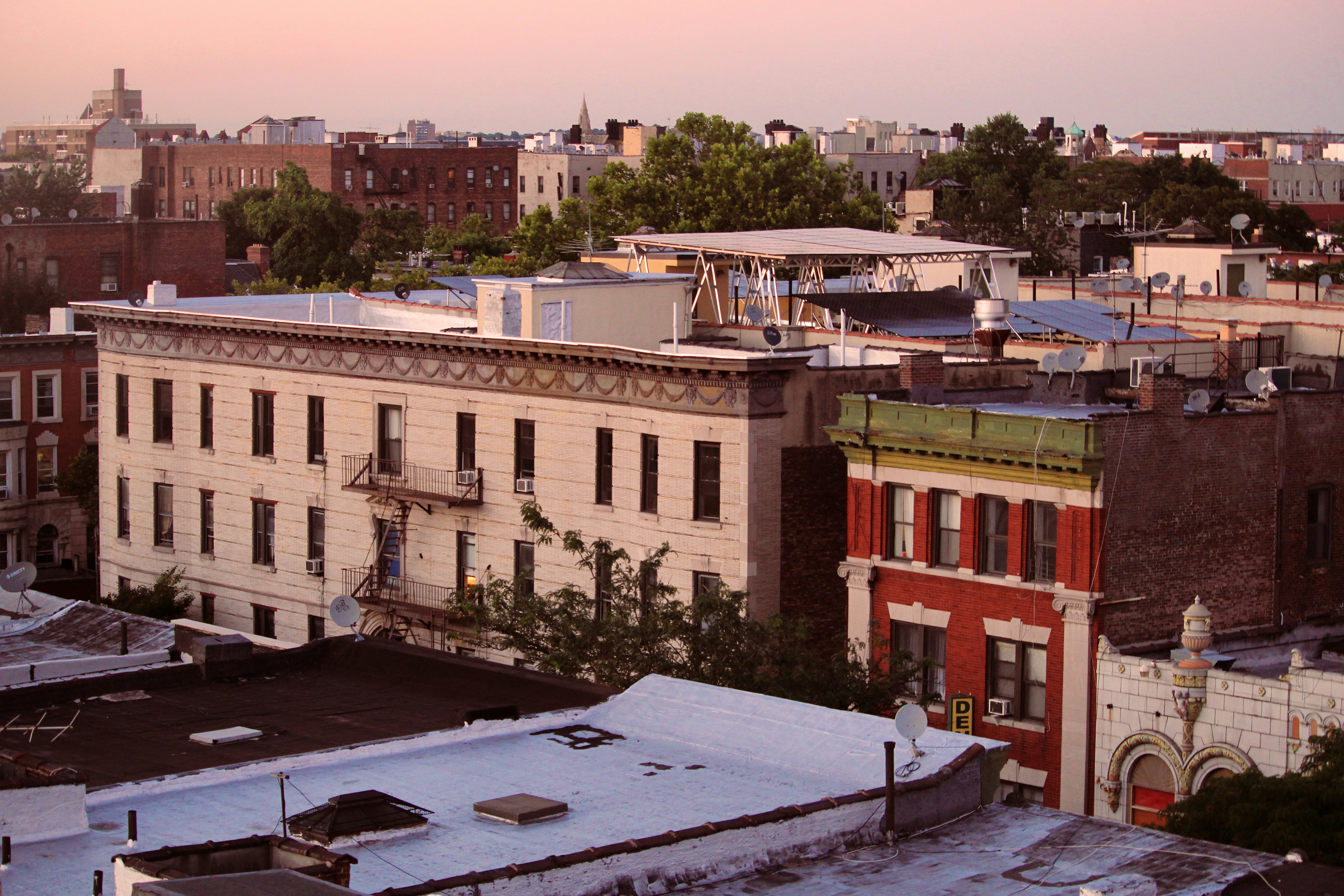 Rooftop Sunrise Skyline View, Brooklyn, New York City