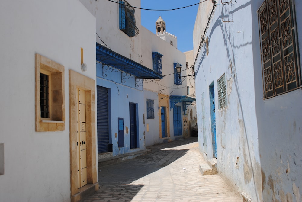 white and blue concrete building during daytime