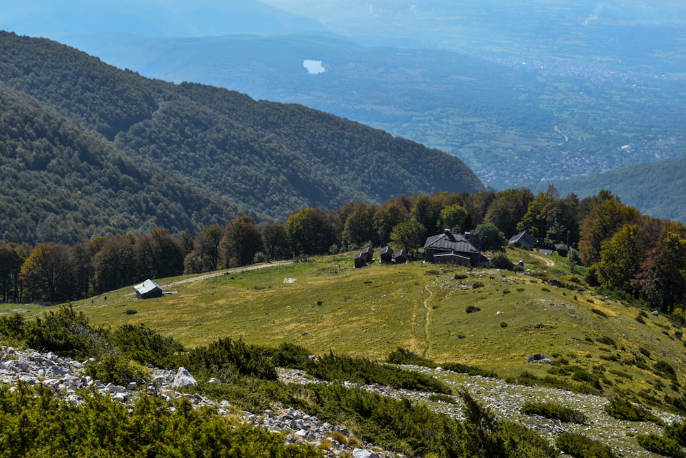 green grass field and mountains during daytime