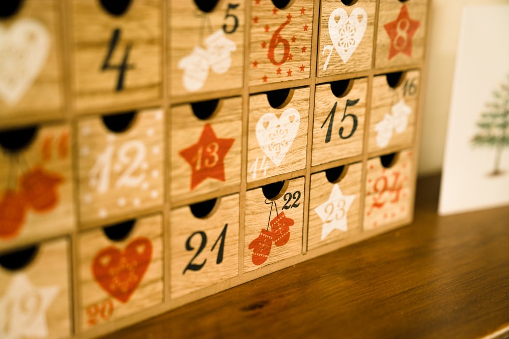 brown and white wooden board