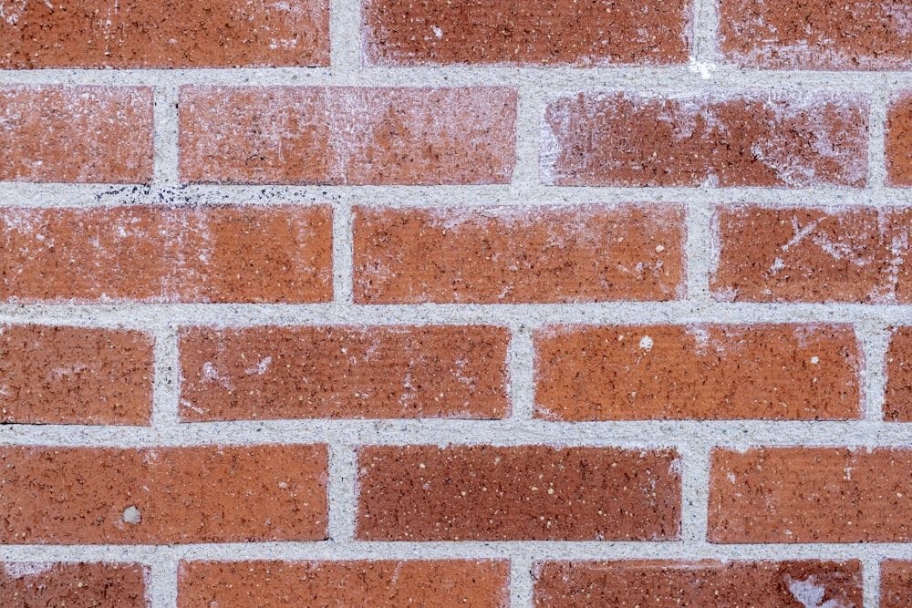 red and white brick wall