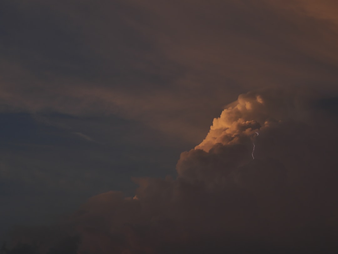 white clouds and blue sky