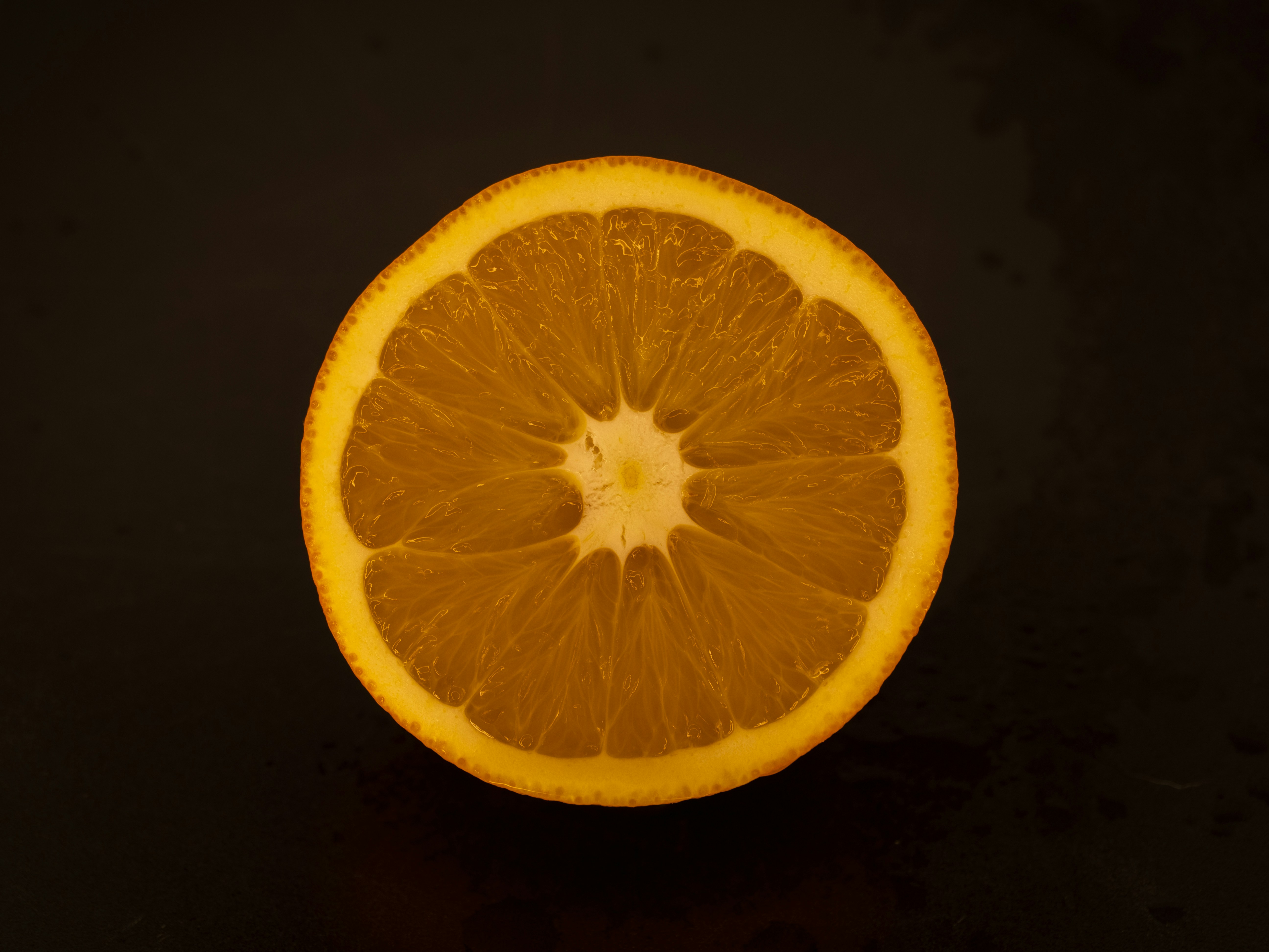 sliced lemon fruit on white background
